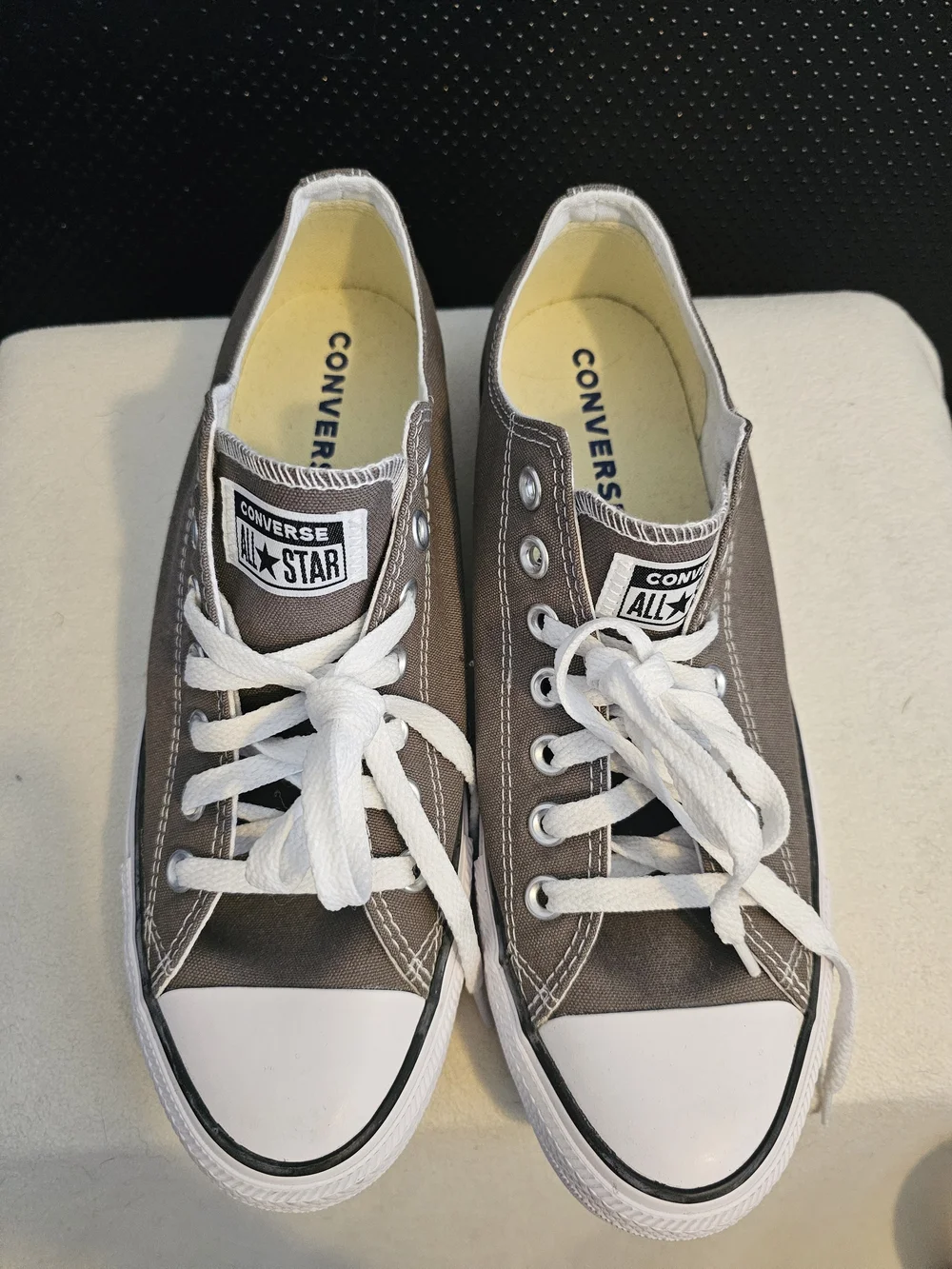 NEW! CONVERSE Chuck Taylor All Star Low-Top Charcoal Sneakers Sz Mens 9/ Wo's 11 - Picture 3 of 12